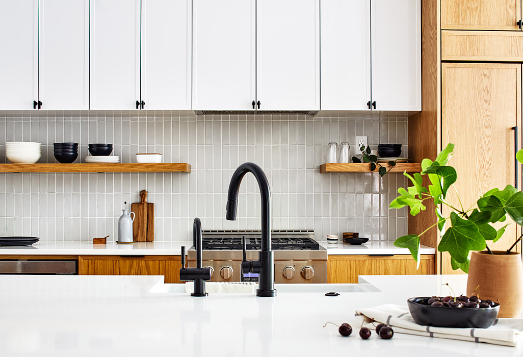 Kitchen renovation tile and sink detail NE Washington DC